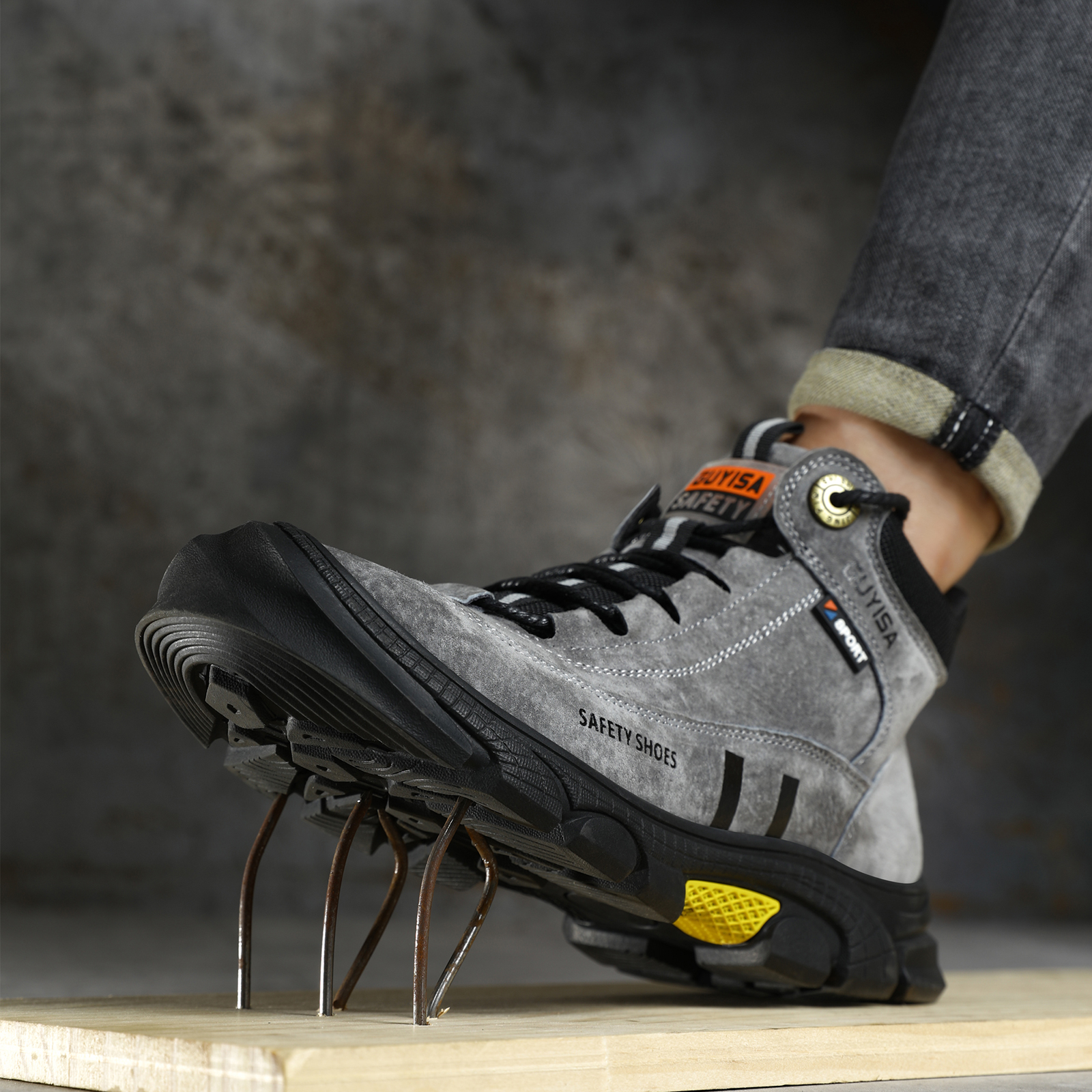 Men Shoes Models - Men's work shoes with rubber soles,