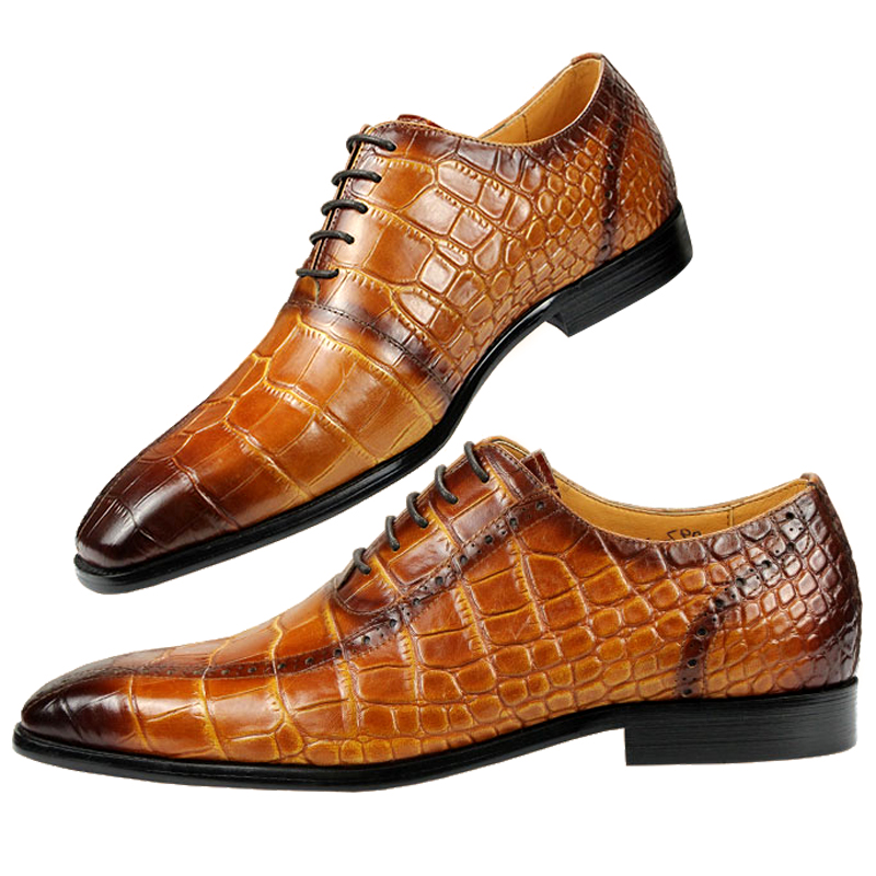 High-end Men's Dress Leather S - đánh giá và giá Men Shoes Yellow