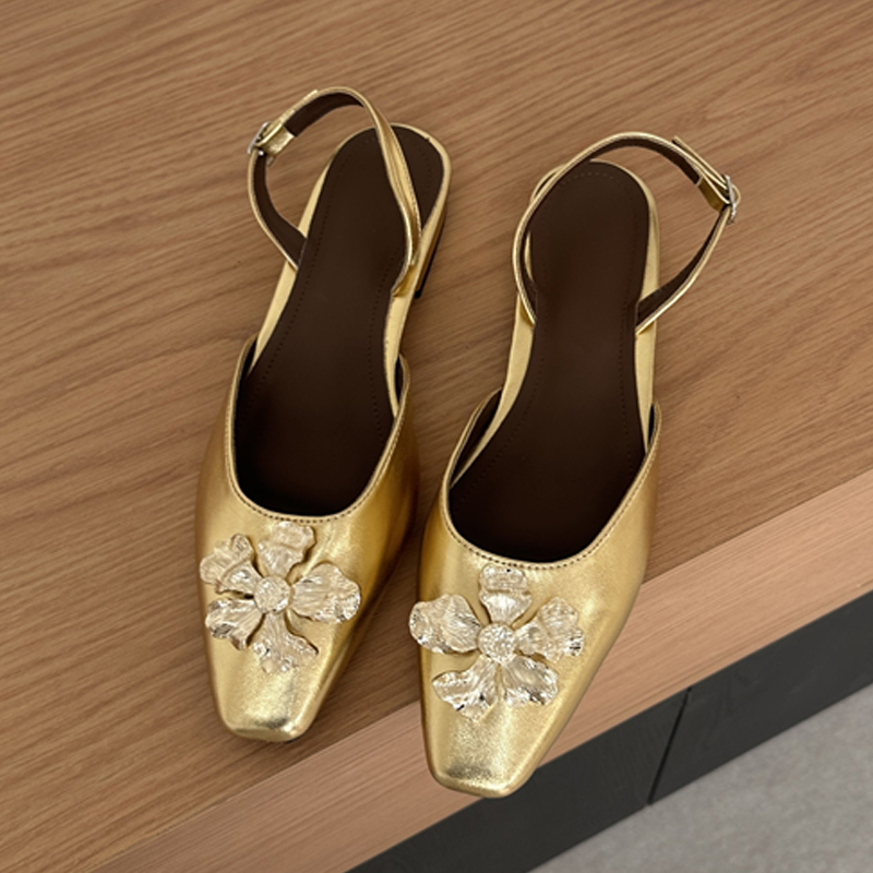 Aneikeh Golden Fashion Flower  - đánh giá và giá Dress Shoe Pointed