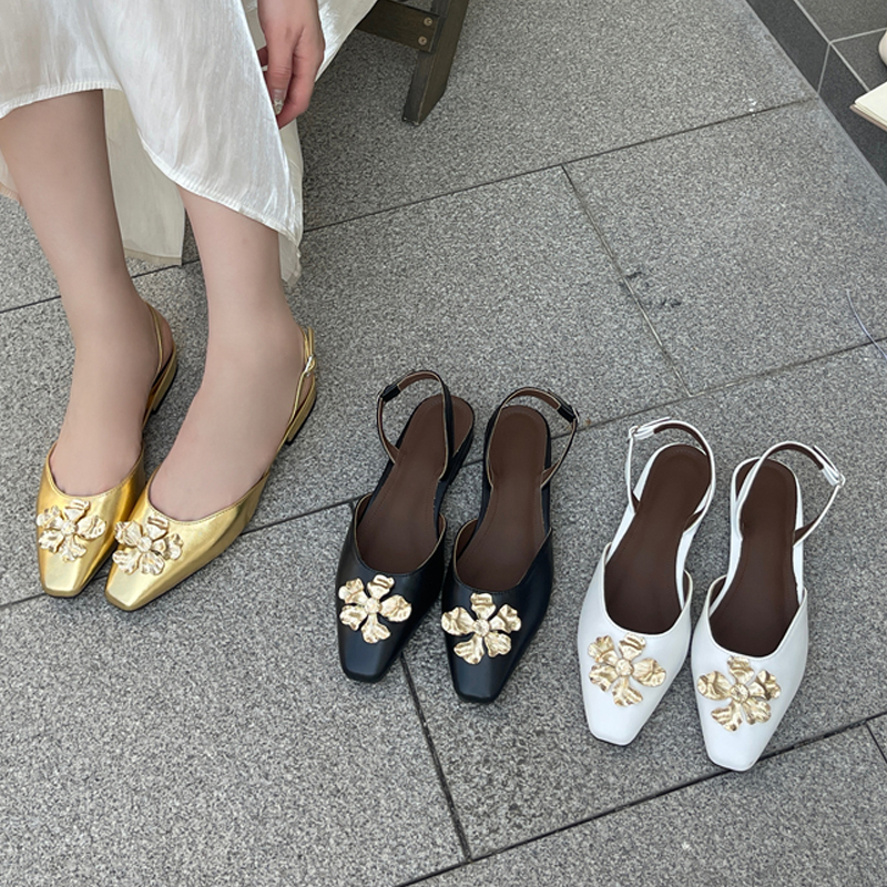 Aneikeh Golden Fashion Flower  - đánh giá và giá Dress Shoe Pointed