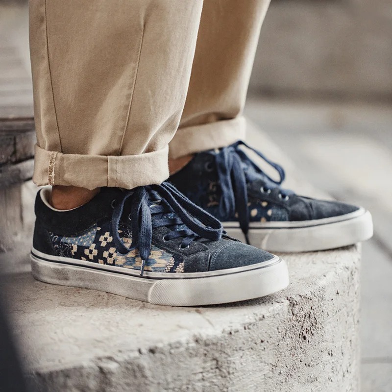 Shoes Men Japanese Retro Print - đánh giá và giá Men'S Shoes Japanese Brand