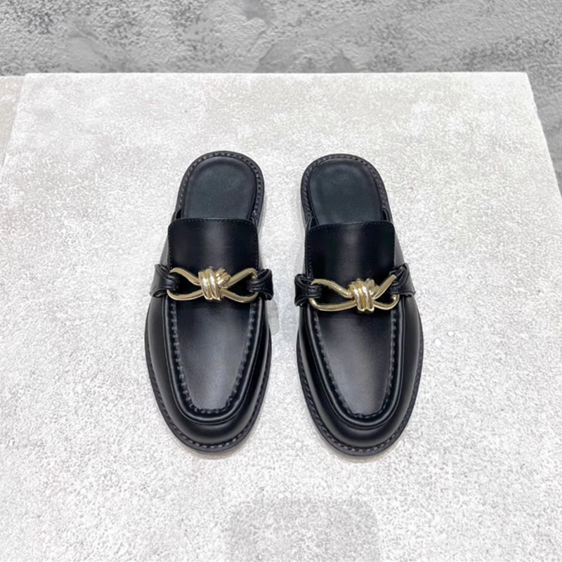 Metal Buckle Half Slippers For - đánh giá và giá Men'S Shoes Business Casual