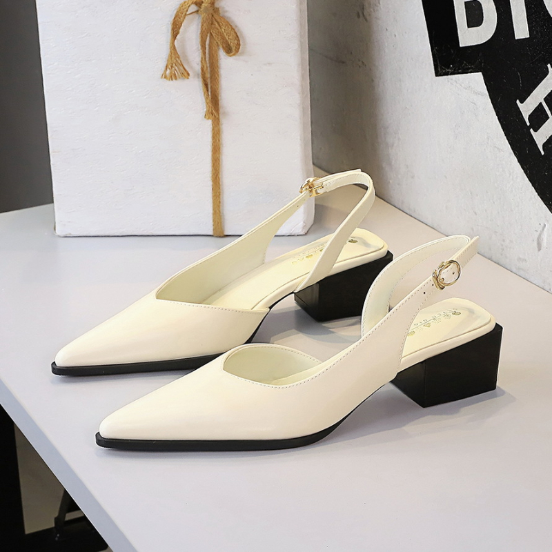 Pointed Toe Back Tripod Strap  - đánh giá và giá Dress Shoe Pointed