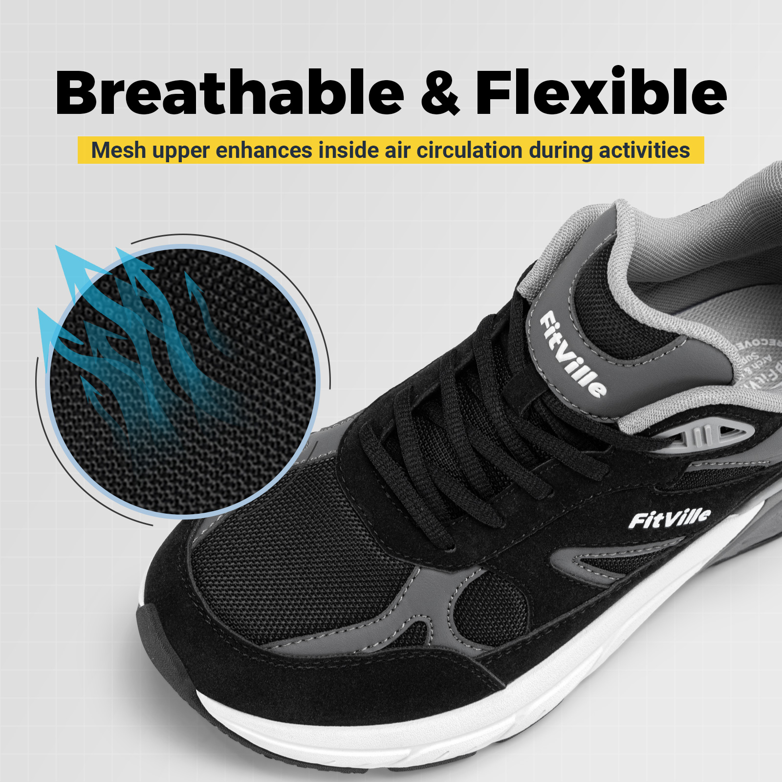Fitville Walking Shoes Wide Me - đánh giá và giá Men'S Shoes For Gym