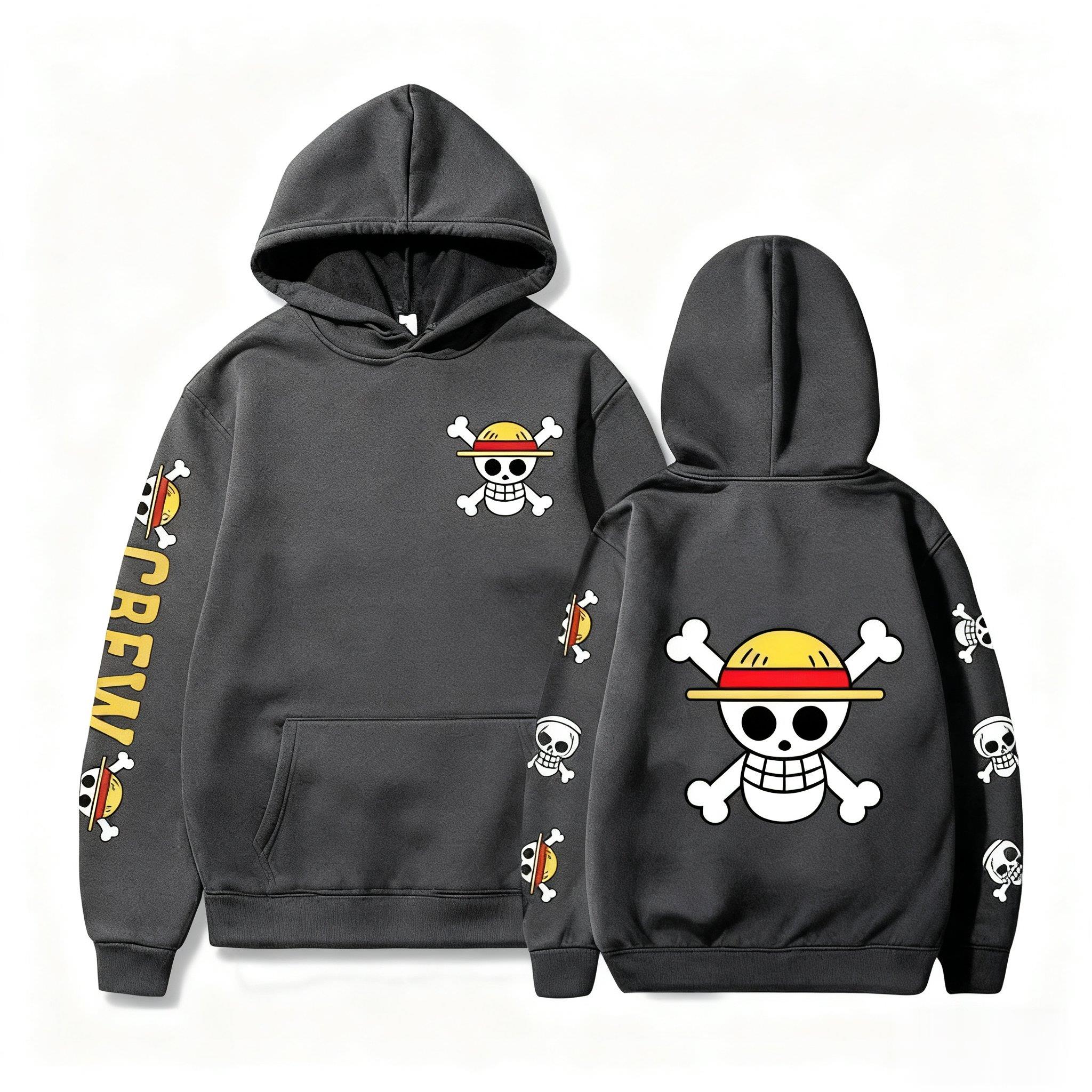 One Piece Skull Print Hoodie M - đánh giá và giá Men Shoes Japan