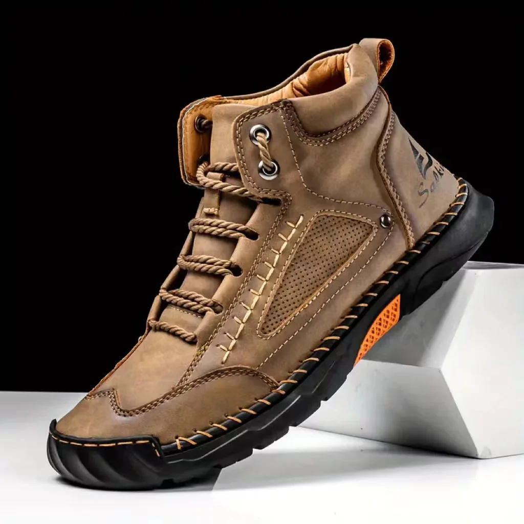 Men's Hand-stitched Boots Plus - đánh giá và giá Men Shoes Ecco