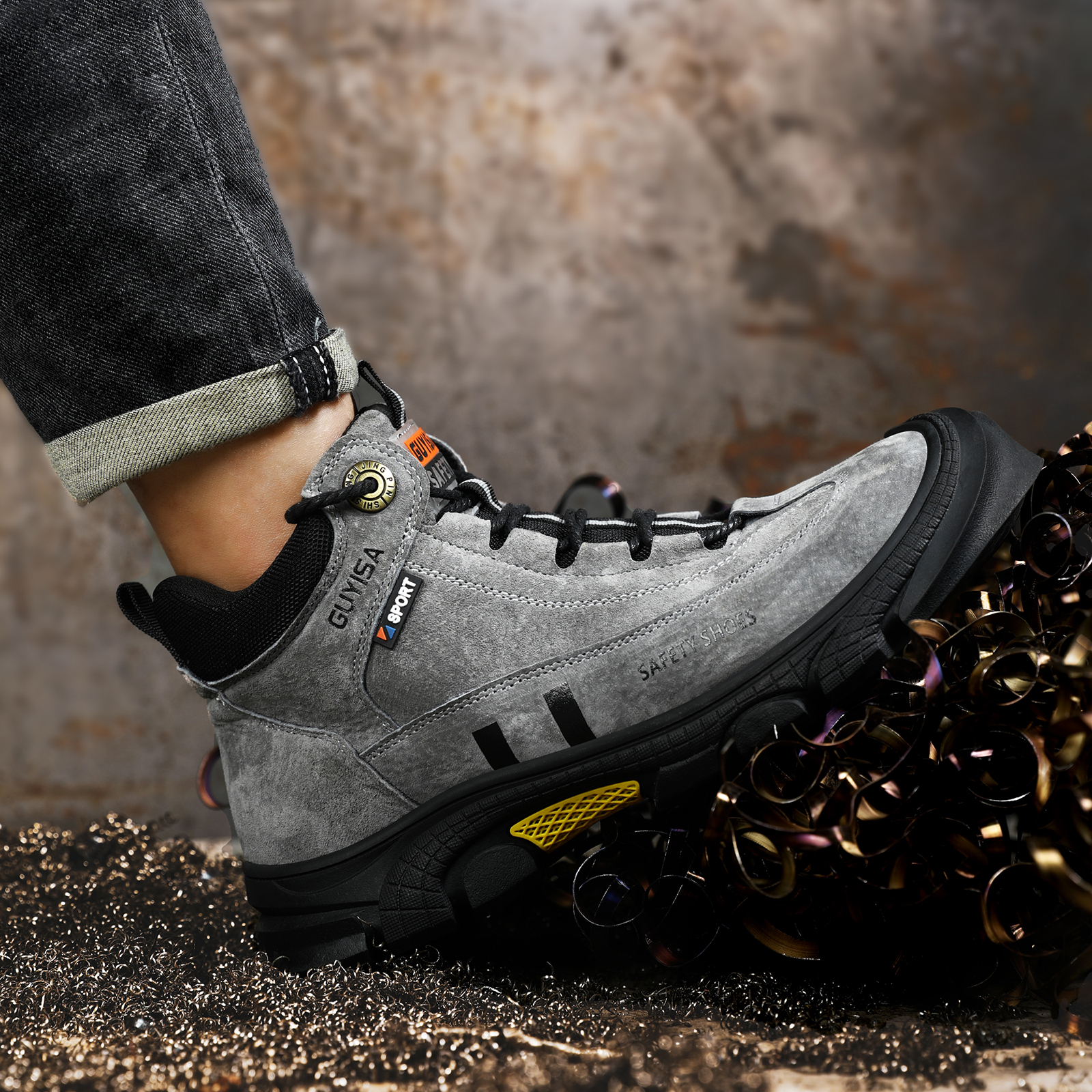 Men's work shoes with rubber s - đánh giá và giá Men Shoes Models