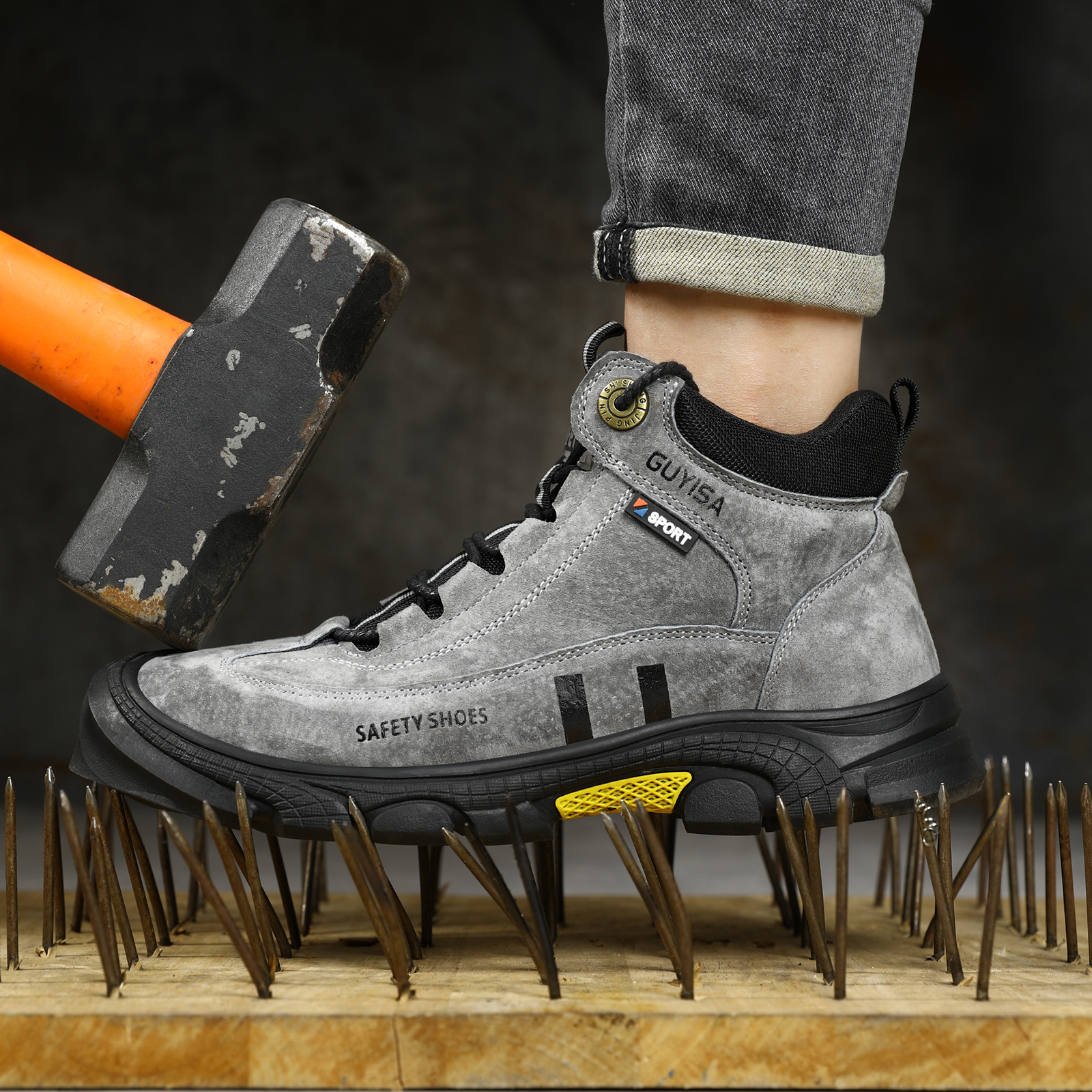 Men's work shoes with rubber s - đánh giá và giá Men Shoes Models