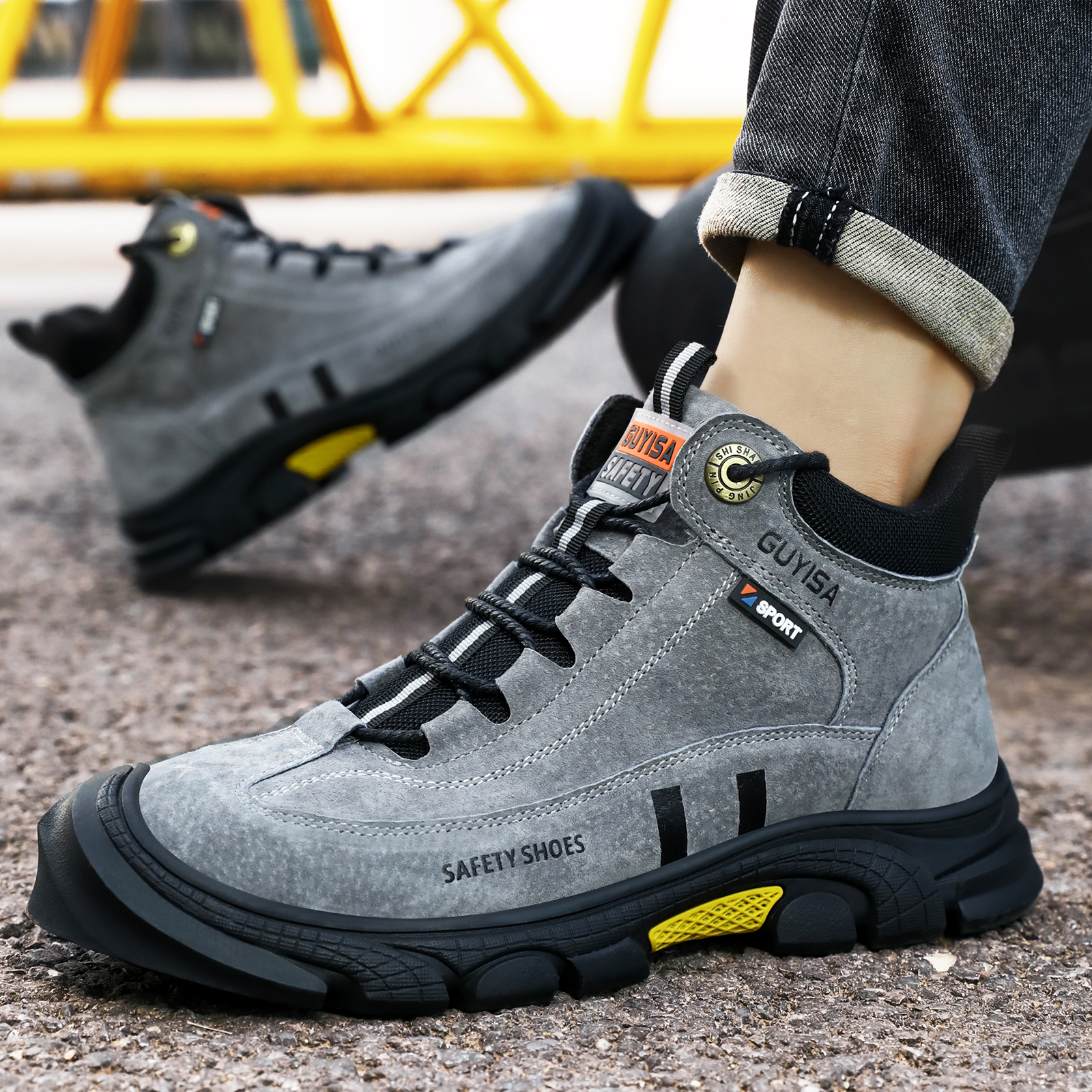 Men's work shoes with rubber s - đánh giá và giá Men Shoes Models