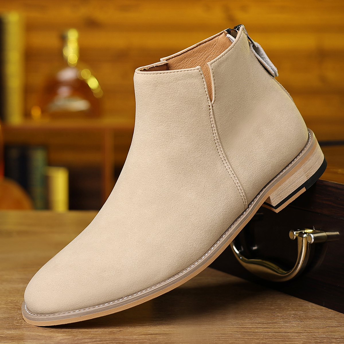 Spring Autumn High-Top Leather - đánh giá và giá Men'S Shoes Business Casual