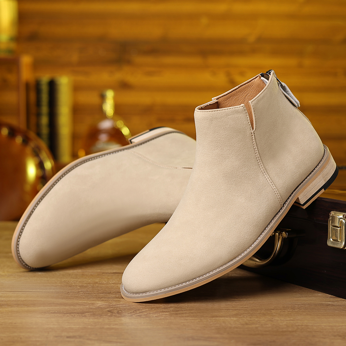 Spring Autumn High-Top Leather - đánh giá và giá Men'S Shoes Business Casual