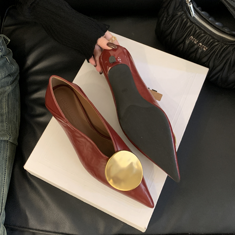 SUOJIALUN 2025 Autumn New Bran - đánh giá và giá Dress Shoe Pointed