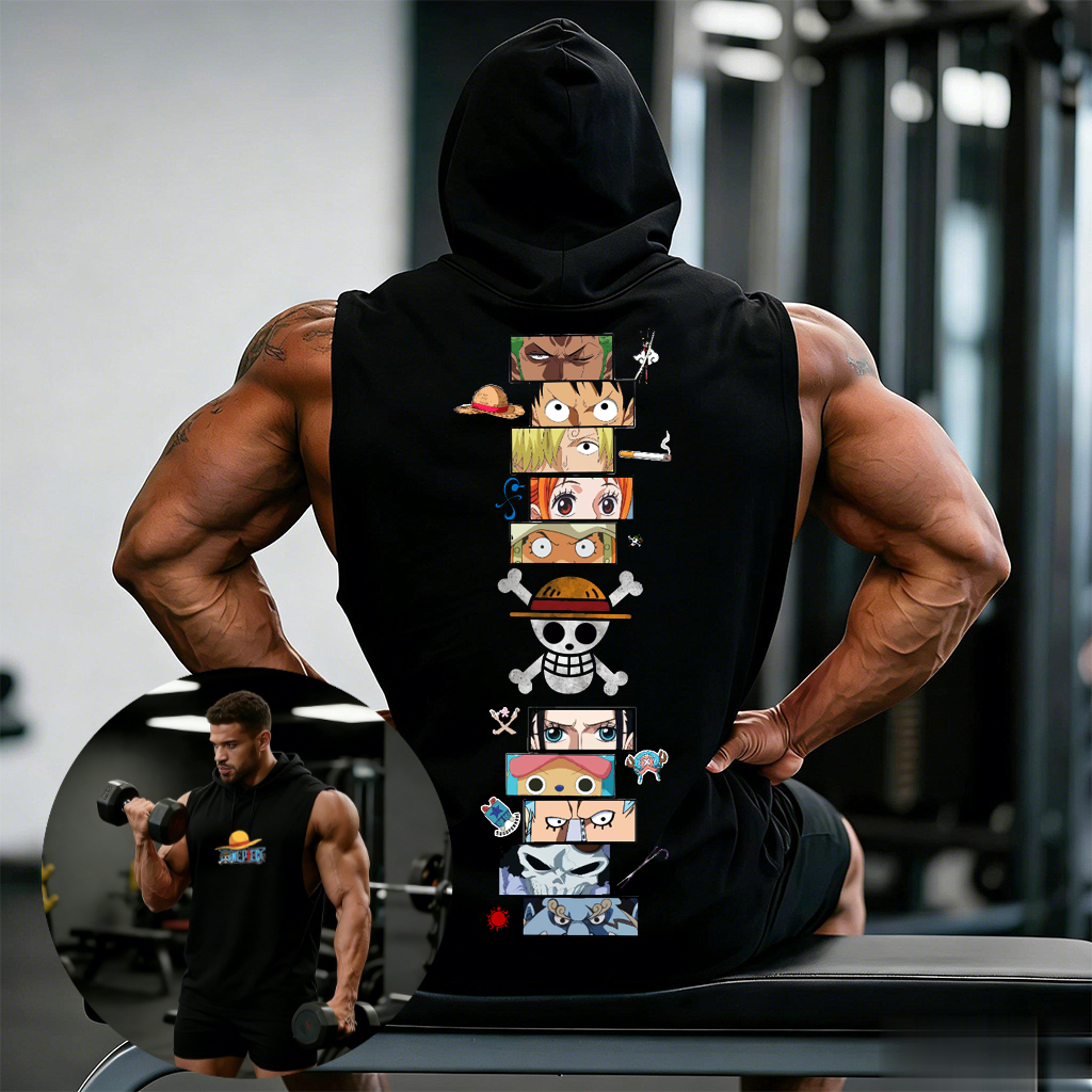 One Piece Anime Hoodie Sleevel - đánh giá và giá Men Shoes Japan
