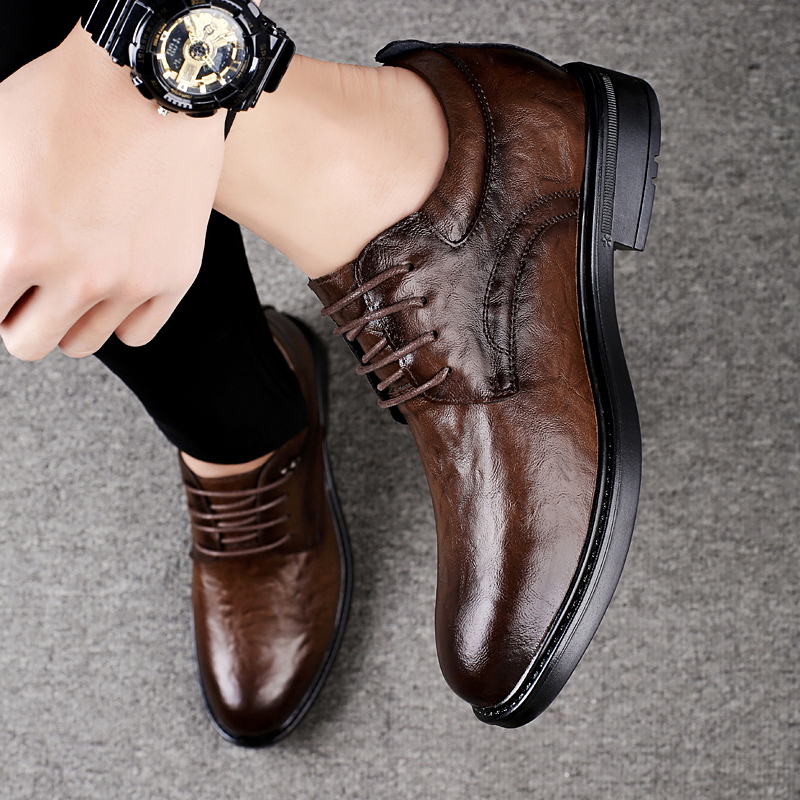 Leather Casual Elevator Shoes  - đánh giá và giá Men'S Shoes Business Casual